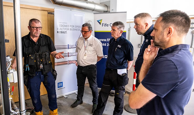 Gas Safe engineers being trained on hydrogen at Fife College in Levenmouth