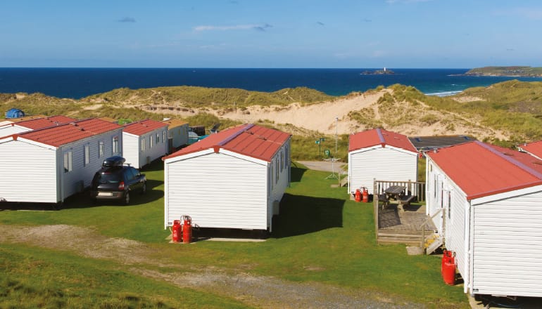 Picture of caravan park by the sea
